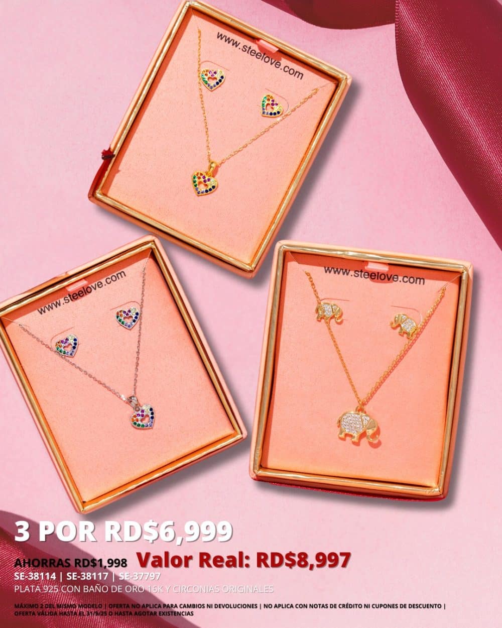 SETs 3 x RD$6,999
