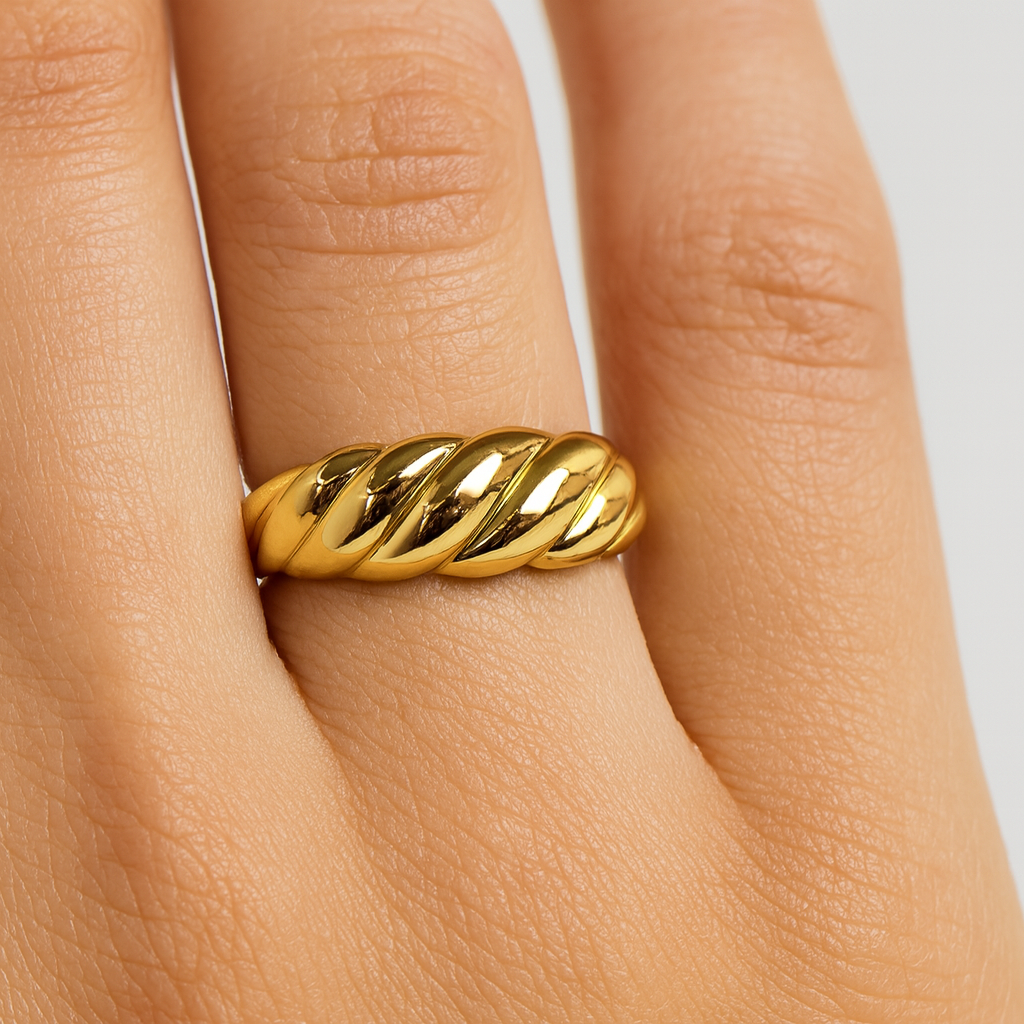 Anillo oro laminado