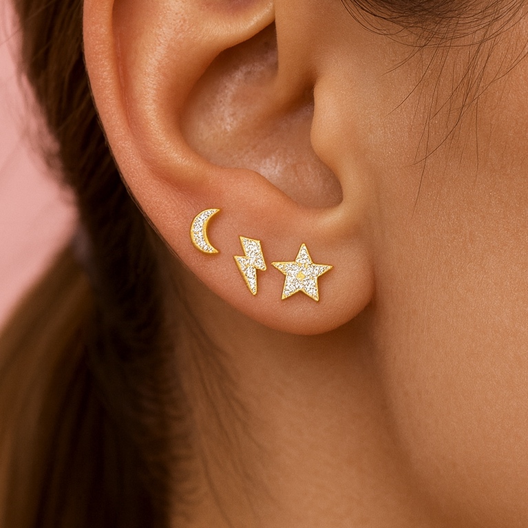 Aretes 3 en 1